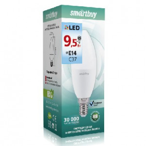 SMARTBUY C37-9.5W/4000/E14 (10)