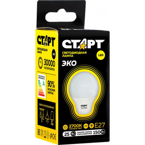 СТАРТ (466) LEDGLSE27 25W 30 WS 10/101 черный