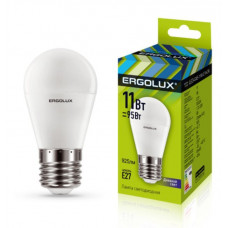ERGOLUX (13632) LED-G45-11W-E27-6K (Эл.лампа светодиодная Шар 11Вт E27 6500K 172-265В)