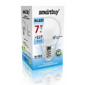 SMARTBUY (SBL-G45-07-40K-E27) G45-07W/4000/E27 (10)