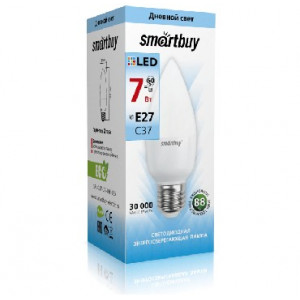 SMARTBUY (SBL-C37-07-60K-E27) C37-07W/6000/E27 (10)