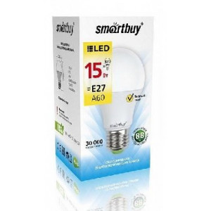 SMARTBUY (SBL-A60-15-60K-E27) A60-15W/6000/E27 (10)