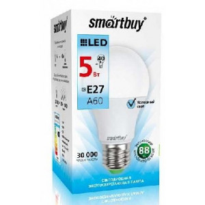 SMARTBUY (SBL-A60-05-40K-E27-A) 5W/4000/E27