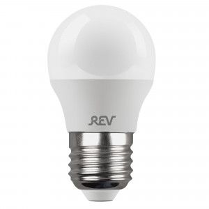 REV 32342 6 LED G45 Е27 7W, 2700K, теплый свет