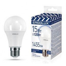 ERGOLUX (14784) LED-A60-15W-E27-6K (Эл.лампа светодиодная ЛОН 15Вт Е27 6500К 220-240В, ПРОМО)