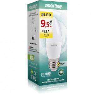 SMARTBUY (SBL-C37-9_5-30K-E27) C37-9.5W/3000/E27 (10)