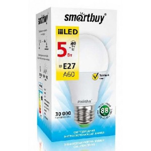 SMARTBUY (SBL-A60-05-30K-E27-A) A60-05W/3000/E27 (10)