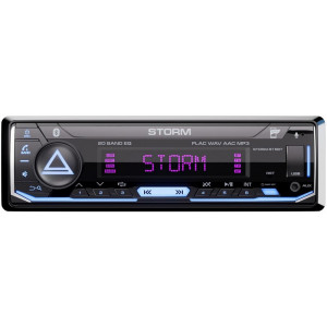 AURA STORM-515BT USB/SD-ресивер 4*51w FLAC USB BT 3RCA 2-ZONE RGB ДУ