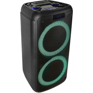 PERFEO (PF_B4915) ПАС (PARTY MAKER 100) BT, EQ, MP3 USB/TF, AUX, FM, 2x6.35, TWS, LED, пульт д/у, 2 б/п мик