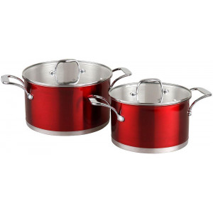 POMIDORO POMI D'ORO PSS-640026 Prezioso Набор кастрюль 20см и 24см с крышками
