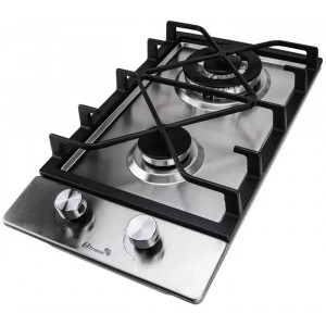 ELTRONIC (33-17) 2 конфорки , нержавеющая сталь