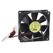 GEMBIRD Вентилятор (FANCASE-4), 80x80x25, втулка, 4 pin Molex, провод 30 см