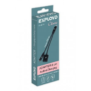 EXPLOYD EX-AD-761 Переходник Jack 3,5mm - 8 Pin Classic черный