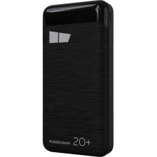 MORE CHOICE (4627151193786) PB33-20 Black - 20000mAh 2USB 2.1A