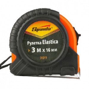 SPARTA Рулетка Elastica, 3 м х 16 мм, обрезиненный корпус 31311