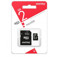 SMARTBUY (SB2GBSD-01) MicroSD 2GB+адаптер