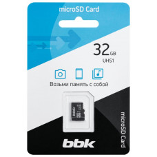 BBK 032GHCU1C10, 32Гб, микро SDHC, UHS-1, класс 10