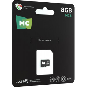 MORE CHOICE (4620202552228) 8Gb Micro-SD Class10 V10 MC8