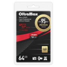 OLTRAMAX 64GB microSDXC Class 10 UHS-1 Premium (U3) [OM064GCSDXC10UHS-1-PrU3 w]