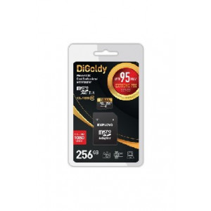 DIGOLDY MicroSDXC 256GB Class10 + адаптер SD (95MB/s)