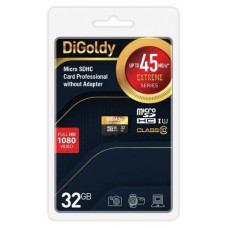 DIGOLDY 32GB microSDHC Class 10 UHS-1 Extreme [DG032GCSDHC10UHS-1-ElU1 w]