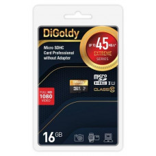 DIGOLDY 16GB microSDHC Class 10 UHS-1 Extreme [DG016GCSDHC10UHS-1-ElU1 w]