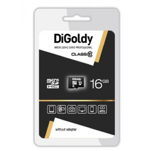 DIGOLDY 16GB microSDHC Class10 без адаптера SD