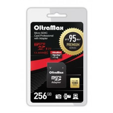OLTRAMAX MicroSDXC 256GB Class 10 UHS-1 PREMIUM (U3)+ адаптер (SD 95 MB/s)