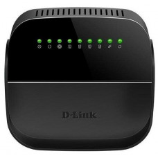 D-LINK Wi-Fi роутер DSL-2640U/R1A, N150, ADSL2+, черный