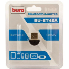BURO Адаптер USB BU-BT40A BT4.0+EDR class 1.5 20м черный