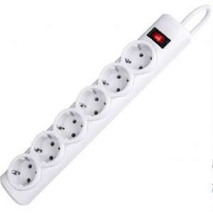 DEFENDER (99490) DFS 153 сет.фильтр 6роз - 3м - белый