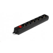 SVEN OPTIMA 3,0 м (6 розеток с защитными шторками, черный, цветная коробка)
