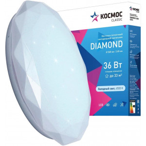 КОСМОС KCDiam36W_6500 Classic DIAMOND 36Вт/230В/6500K/2340Лм 368х65 мм