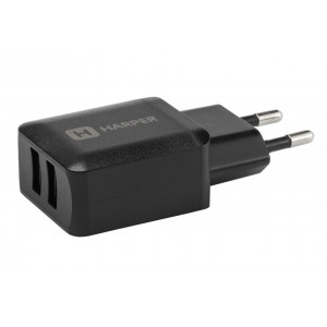 HARPER WCH-8220 СЗУ 2хUSB 2.4A QUICK CHARGE черный