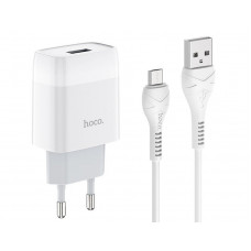 HOCO (6931474713001) C72A 1USB 2.4A MICRO USB 1м белый