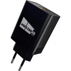 MORE CHOICE (4627151195186) NC52QCa СЗУ 1USB 3.0A QC3.0 для Type-C быстрая зарядка Black