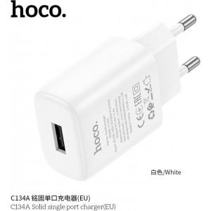 HOCO (6942007621304) C134A 1USB 2.4A , White