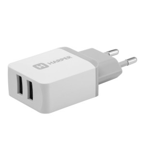 HARPER WCH-8220 СЗУ 2хUSB 2.4A QUICK CHARGE белый