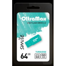 OLTRAMAX 64GB Smile USB2.0 бирюза