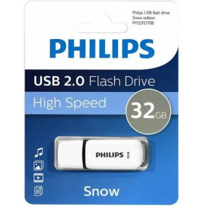 PHILIPS 32Gb SNOW2.0 Белый/Серый (FM32FD70B/97)