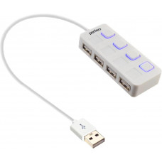 PERFEO (PF D0797) USB-HUB 4 Port, (PF-H044 White) белый