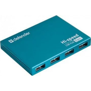 DEFENDER (83505) Septima Slim USB2.0, 7портов,блок питания2A