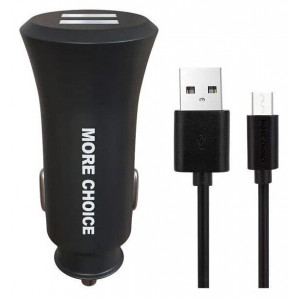 MORE CHOICE AC23a АЗУ 2USB 2.4A для Type-C Black