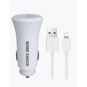 MORE CHOICE AC23i АЗУ 2USB 2.4A для Apple 8-pin White