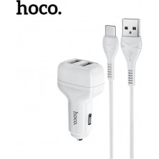 HOCO (6931474727787) Z36 White АЗУ 2USB 2.4A для Type-C