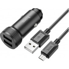 HOCO (6931474795649) Z49 Black АЗУ 2USB 2.4A для micro USB