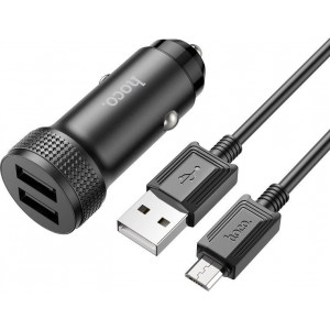 HOCO (6931474795649) Z49 Black АЗУ 2USB 2.4A для micro USB