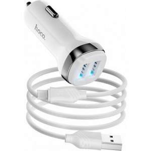 HOCO (6931474739704) Z40 White АЗУ 2USB 2.4A для micro USB