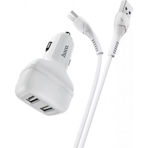 HOCO (6931474727763) Z36 White АЗУ 2USB 2.4A для micro USB