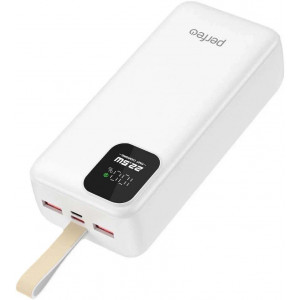 PERFEO (PF_E2083) - 30000 mAh/LED QC3.0/Type-C/2,белый
